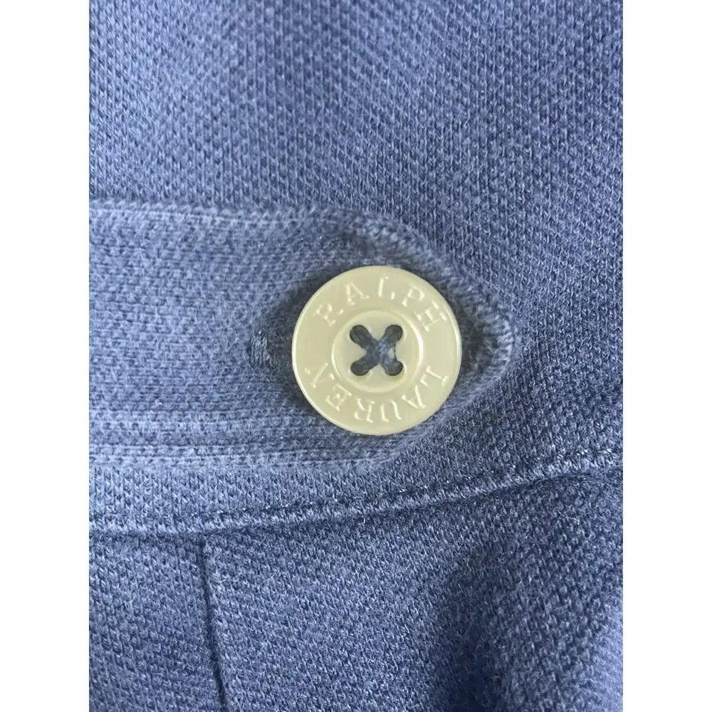 Ralph Lauren Baby Girls Size 12M Long Sleeve Polo Dress Shirt